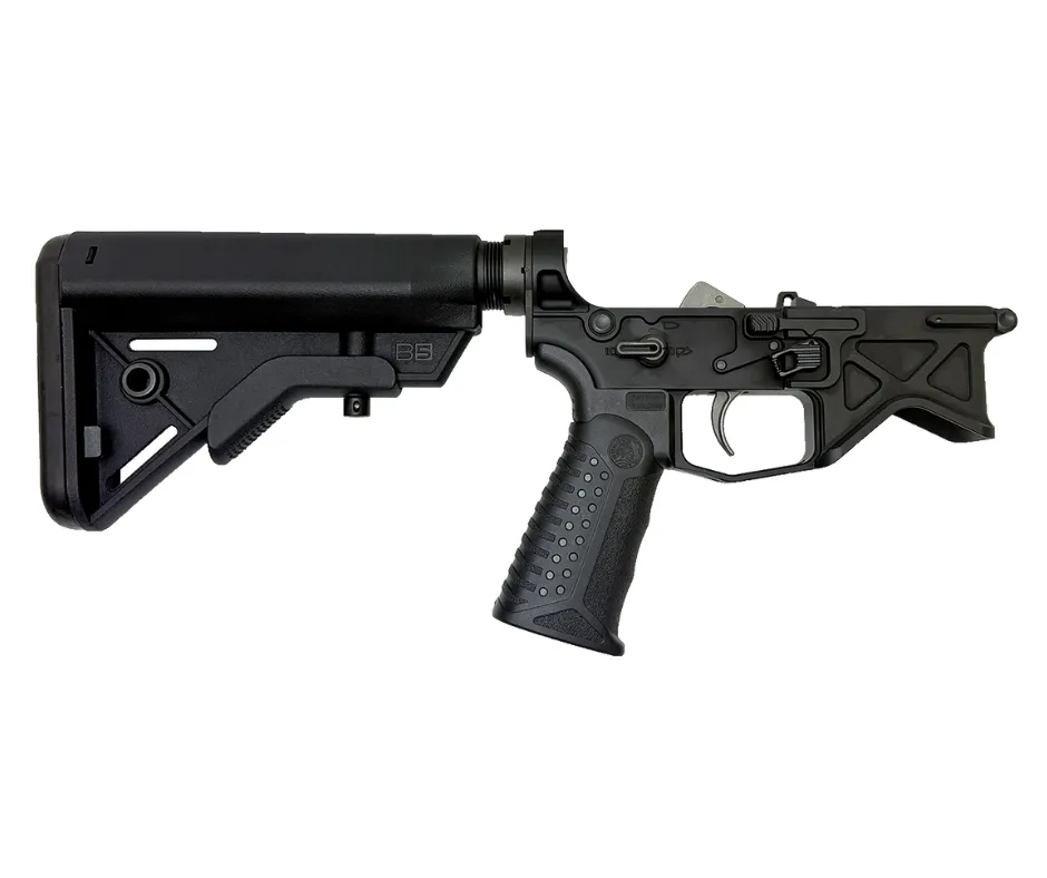 [AE-CLA-B5-KIT-BLK] AUTHORITY ELITE® AMBIDEXTROUS LIGHTWEIGHT COMPLETE LOWER ASSEMBLY W/ B5 BRAVO STOCK
