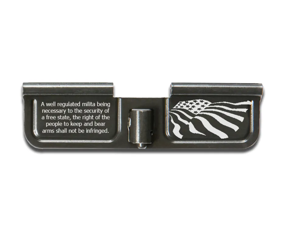 [BA-LS-DC-2ND-AMENDMENT] BAD CALIBER ENGRAVED EJECTION PORT COVER AR15/M16/M4  - 2ND AMENDMENT