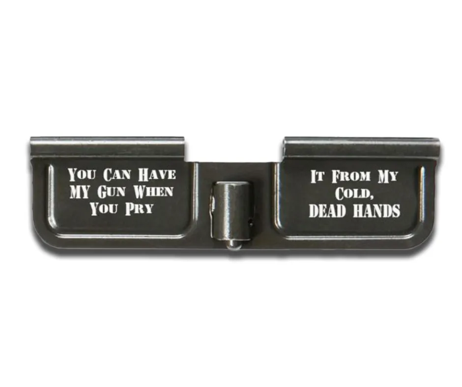 [BA-LS-DC-COLD-DEAD-HANDS] BAD CALIBER ENGRAVED EJECTION PORT COVER AR15/M16/M4  - COLD DEAD HANDS