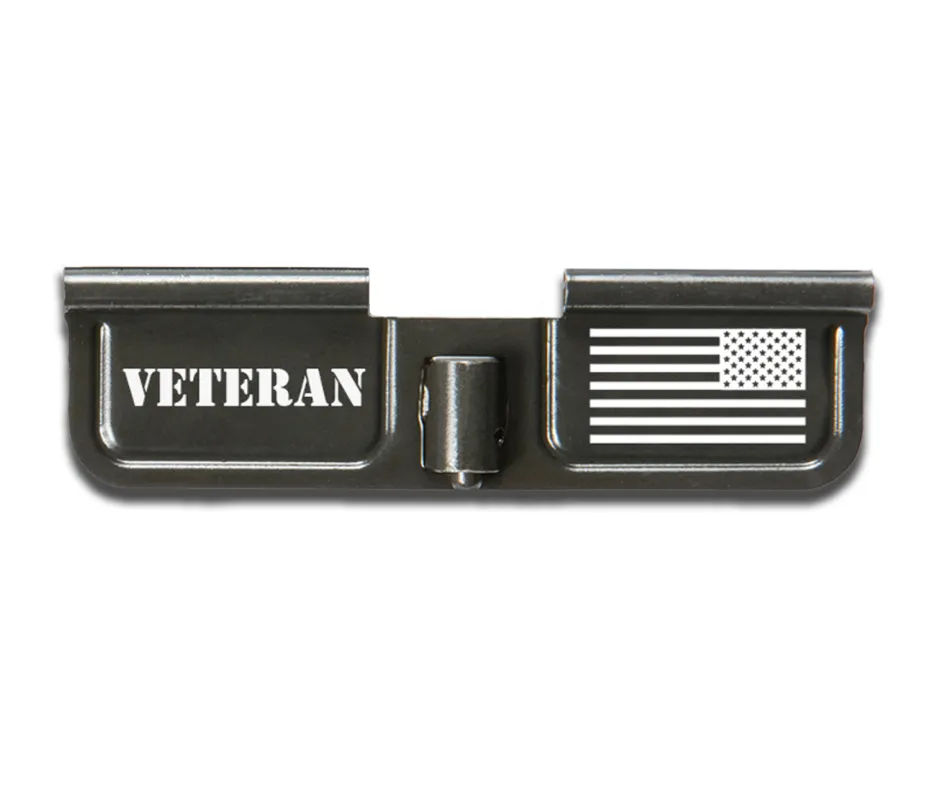 [BA-LS-DC-VETERAN-STARS-FORWARD] BAD CALIBER ENGRAVED EJECTION PORT COVER AR15/M16/M4  - VETERAN STARS