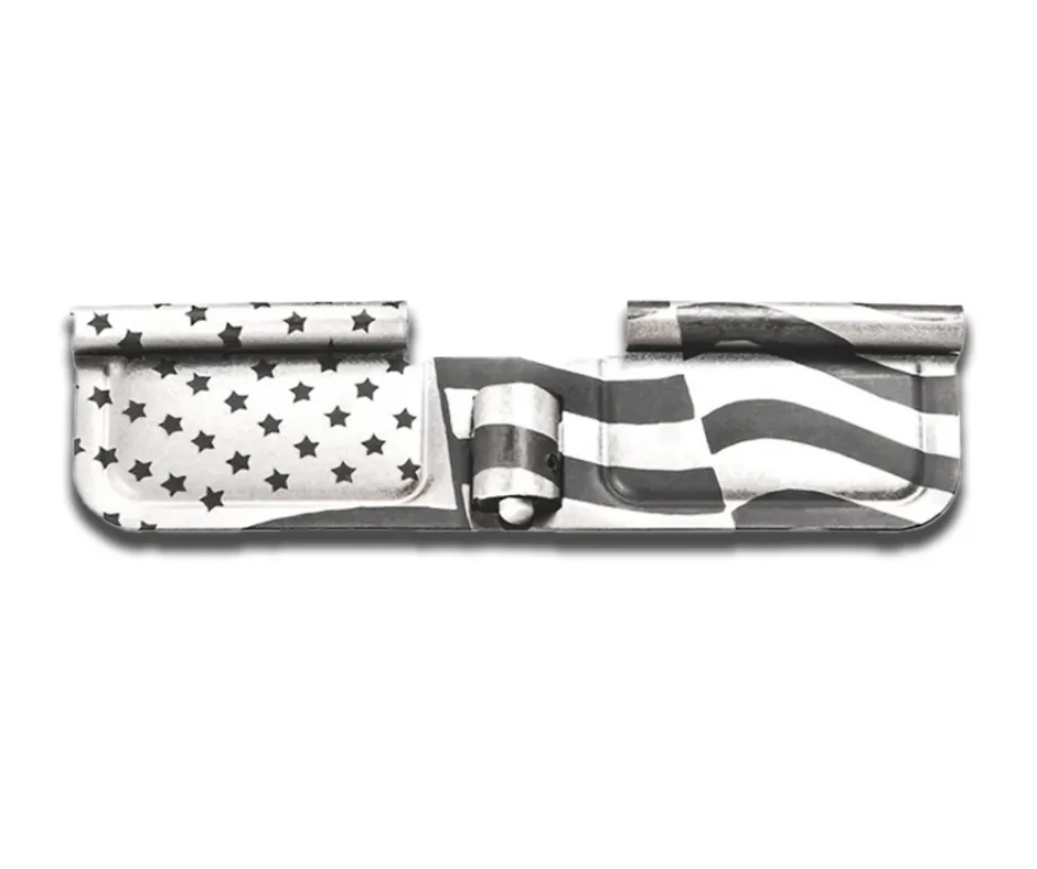 [BA-LS-DC-WAVING-AMERICAN-FLAG] BAD CALIBER ENGRAVED EJECTION PORT COVER AR15/M16/M4  - WAVING AMERICAN FLAG