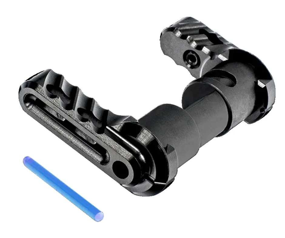 [BAD-ASS-ELITE] BAD-ASS ELITE AMBIDEXTROUS SAFETY SELECTOR KIT - LIGHTWEIGHT BILLET ALUMINUM STANDARD AND SHORT LEVERS, REVERSIBLE 90/60 DEGREES, WITH FIBER OPTIC CHANNEL