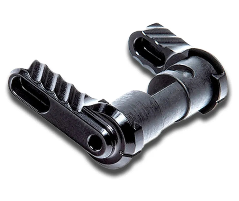 [BAD-ASS-LITE] BAD-ASS LITE LIGHTWEIGHT AMBIDEXTROUS SAFETY SELECTOR KIT - ANODIZED BLACK - REVERSIBLE 90/60 DEG