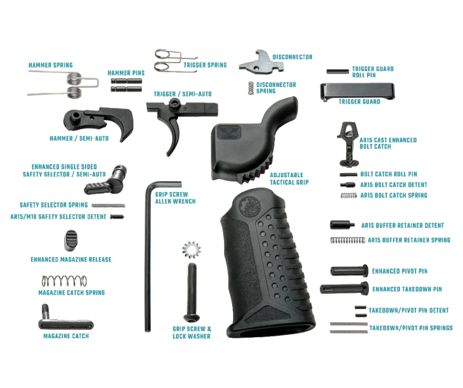 [BAD-LPK-PKX] BATTLEARMS ENHANCED COMPLETE LOWER PARTS KIT AR15/M16/M4
