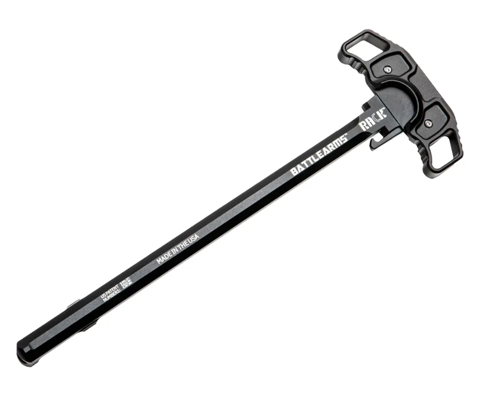 [BAD-RACK-308-D] RACK MONOLITHIC AMBIDEXTORUS CHARGING HANDLE FOR LR308 - SIZE D - BLACK