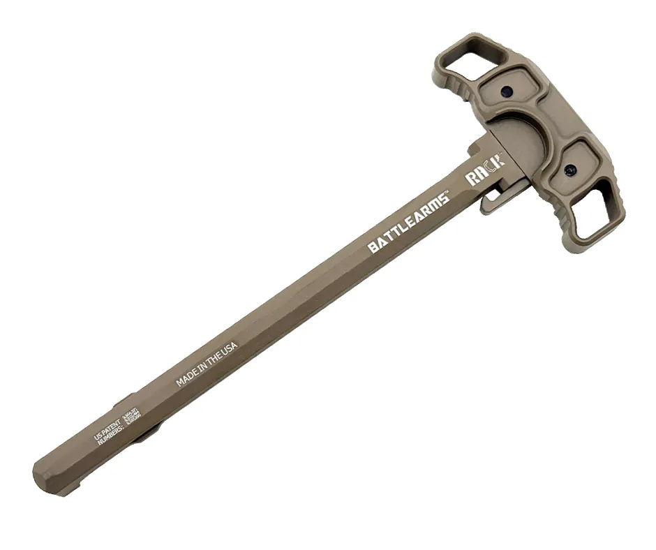 [BAD-RACK-15-D-FULL-FDE] RACK MONOLITHIC AMBIDEXTROUS CHARGING HANDLE SIZE D FULL FLAT DARK EARTH